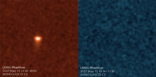 太阳观测站发现，小行星彗星般的尾巴并非由尘埃组成